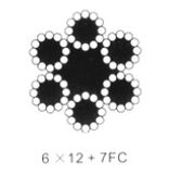 Carbon Steel Wire Ropes, 6X12+7FC