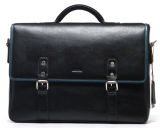 Black PU Computer Briefcase Bag (113-62301)
