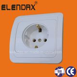 Euro Style Flush Mounting 2 Pin Wall Power Socket (F2010)