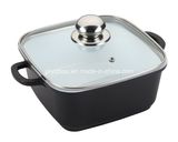 Die-Cast Aluminum Non-Stick Square Soup Pot