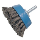 Shaft Cup Brush with High Quality, Twisted Knot Wire