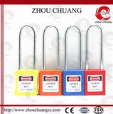 Zc-G21 Long Steel Shackle Safety Padlock Industrial Lock