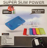 Real Capacity 4000mAh Super Slim Gift Power Bank External Charger (RST-J4000)