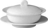 Porcelain Hotel Tableware(Bowl with Lid 21cl) (JH1502121)