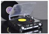 Turntable & Cassette & Radio Player with USB/SD Encoding