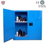 Blue Metal Corrosive Storage Cabinet / Hazardous Storage Cupboards 30 Gallon