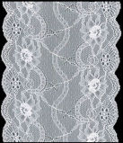 White Flower Design Flat Lace Trim for Lingerie and Garment