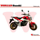 150cc Race Bike, Wonjan-Suzuki Engine, Motorcycle, Mini Gas Diesel Motorcycle (Red and White)
