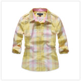 Women's Casual Long Sleeve Shirt Made of 100%Cotton (WXW914)