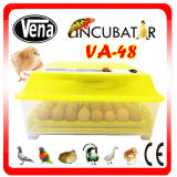CE Approved Mini Egg Incubator Hold 48 Eggs with Automatic Control Incubator