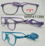 New Fashion Rubber Finish Rubber Temple Kids Eyewear Eyewearframe Optical Frame (WRP411390)