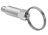 Stainless Steel Ring Pull Plunger Pin, Spring Lock Pin, Indexing Plunger