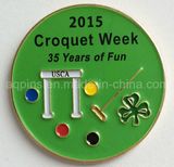 Year Recognition Metal Badge in Soft Enamel for Croquet Week (badge-120)