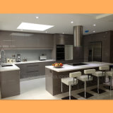 Modern Style MDF Kitchen Cabinet Design with Lacquer Treatment