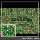 Green Artificial Grape Vines Palm Leaves Hedge