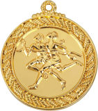 Dash Running Embossed Medal