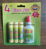 Glue Wtick 9g and White Glue 40g 4PCS Bliater Packing