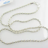 Low MOQ 925 Silver Chains Necklace Pendants Fashion Accessories in 45cm Length Nsn11056