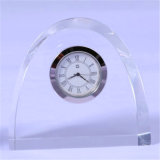 Pure Crystal Table Clock for Home Decoration or Souvenir