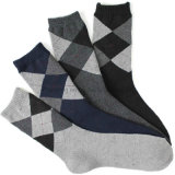 Full Terry Men Socks with Argyle Design Ms-48
