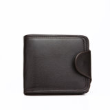Solid Black High Quality PU Men Wallet (MBNO038042)