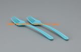 2-Piece Set Plastic Fork Tableware-Blue (Model. 1019)