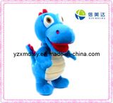 Cute Bule Plush Dinosaur Toy