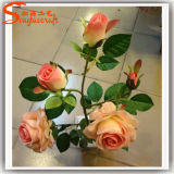 Artificial Wedding Decorative Real Touch Silk Rose Flower