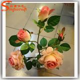 Artificial Wedding Decorative Real Touch Silk Rose Flower