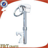 Professional Factory Custom Key Shape Silver Metal Bottle Opener (FTBO2105A)