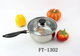 Stainless Steel Single Handle Spinx Belly Casserole (FT-1302-XY)