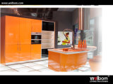 2015 Welbom Handless Island Lacquer Kitchen Cabinetry
