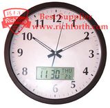 Wall Clock With LCD Display