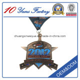 Gold Silver Bronze Plating Medal with Ribbon