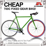 Cheap Hi-Ten 700c Fixed Gear Bicycle with Front and Rear Caliper (ADS-7052S)