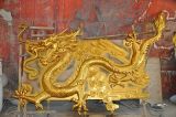 Beautiful Fiberglass Dragon Relief Sculpture