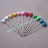 Wholesale 55mm Assorted Colored Heart Pearl Head Pin