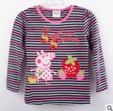 The Spring of 2014 The New Children Clothing Pure Cotton Embroidered Girls T-Shirt
