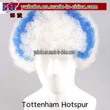 Sports Fan Wig Blue and White Fancy Dress (PS2037)