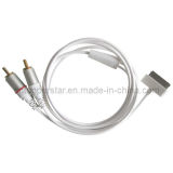 30-Pin to 2 RCA Stereo Audio out for iPhone 4S, iPad