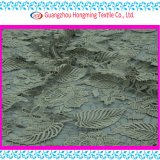 Flower with Leaves Chemical Lace Embroidey Fabric for Garment