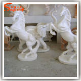 New Design Fiber Glass Horse Sculpture Stone Animal Sculpture