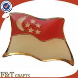 Decorative Advertising Singapore National Custom Flag Pin (FTFP1627A)