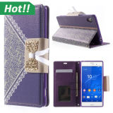 Luxury Wallet Stand Flip Case for Sony Xperia Z3 Colorful Leather Phone Accessories