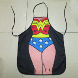 Good Quality Sexy Adult Superman Printed Novelty Apronaprons