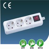 EU Outlet Extension Three Ways Us, Socket with Switch