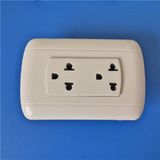 America Style ABS Material Iron/Copper Wall Socket (W-061)