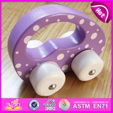 Hot Sale 3D DIY Mini Wooden Car Toys for Kids, Christmas Gift Wooden Children Toy Car with Wheel W04A172c