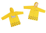 Yellow Nylon Children Raincoat for Boys