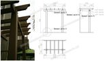 Attached Waterproof Pergola for Villa/Building